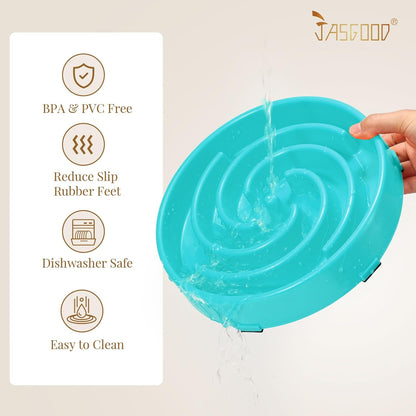 Slow Feed Dog Bowl for Large and Medium Breeds, Anti-Gulping Design to Prevent Bloat and Choking