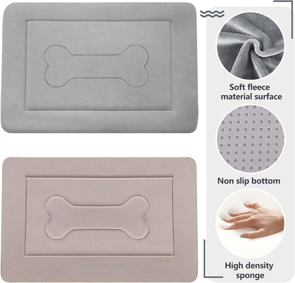 Large Dog Bed with Soft Crate Pad, 42-inch Non-Slip Washable Sleeping Mattress for Pets